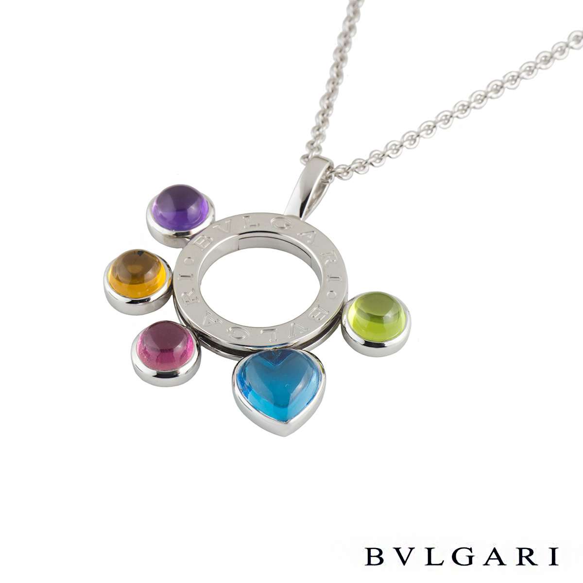 Bvlgari Allegra White Gold Pendant | Rich Diamonds